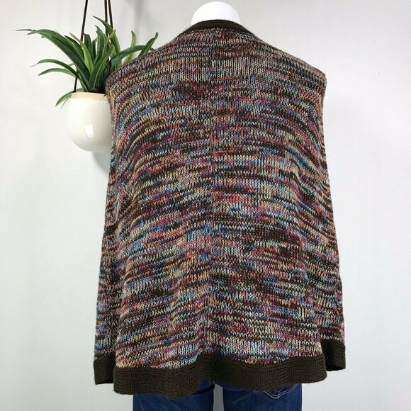 NWOT Trina Turk Grantham Sweater Cape Button Alpaca Blend Knit Poncho Size P / 0 - Picture 5 of 11